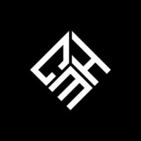 cmh-Buchstaben-Logo-Design auf schwarzem Hintergrund. cmh kreative Initialen schreiben Logo-Konzept. cmh Briefgestaltung. vektor