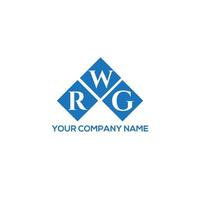 rwg brev logotyp design på vit bakgrund. rwg kreativa initialer brev logotyp koncept. rwg-bokstavsdesign. vektor