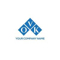 ovk kreative Initialen schreiben Logo-Konzept. ovk-Brief-Design.ovk-Brief-Logo-Design auf weißem Hintergrund. ovk kreative Initialen schreiben Logo-Konzept. ovk Briefgestaltung. vektor