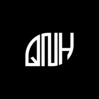 qnh bokstav logotyp design på svart background.qnh kreativa initialer bokstav logo concept.qnh vektor bokstav design.