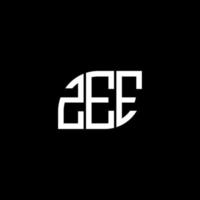 Zee-Brief-Design.Zee-Brief-Logo-Design auf schwarzem Hintergrund. zee kreatives Initialen-Buchstaben-Logo-Konzept. Zee-Brief-Design.Zee-Brief-Logo-Design auf schwarzem Hintergrund. z vektor
