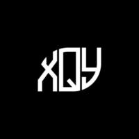 xqy-Buchstaben-Logo-Design auf schwarzem Hintergrund. xqy kreative Initialen schreiben Logo-Konzept. xqy Briefgestaltung. vektor