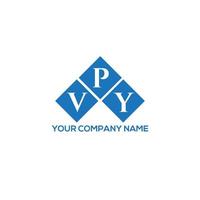 vpy brev logotyp design på vit bakgrund. vpy kreativa initialer brev logotyp koncept. vpy brev design. vektor