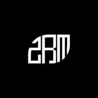 zrm brev logotyp design på svart bakgrund. zrm kreativa initialer bokstavslogotyp koncept. zrm bokstavsdesign. vektor