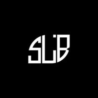 slb-Buchstaben-Design. slb-Buchstaben-Logo-Design auf schwarzem Hintergrund. slb kreative Initialen schreiben Logo-Konzept. slb-Buchstaben-Design. slb-Buchstaben-Logo-Design auf schwarzem Hintergrund. s vektor