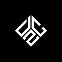 dzc-Brief-Logo-Design auf schwarzem Hintergrund. dzc kreative Initialen schreiben Logo-Konzept. dzc-Briefgestaltung. vektor