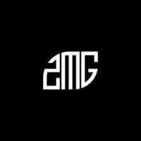 zmg brev logotyp design på svart bakgrund. zmg kreativa initialer brev logotyp koncept. zmg brev design. vektor