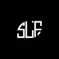 slf-Buchstaben-Logo-Design auf schwarzem Hintergrund. slf kreative Initialen schreiben Logo-Konzept. slf Briefgestaltung. vektor