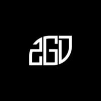 zgd brev logotyp design på svart bakgrund. zgd kreativa initialer brev logotyp koncept. zgd brev design. vektor