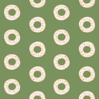 Donuts-Muster. handgezeichnetes fröhliches Vektormuster. vektor