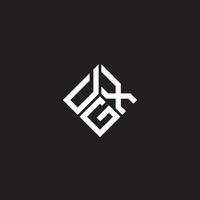 dgx-Buchstaben-Logo-Design auf schwarzem Hintergrund. dgx kreatives Initialen-Buchstaben-Logo-Konzept. dgx-Briefgestaltung. vektor