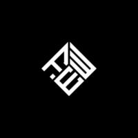 Logo-Design mit wenigen Buchstaben auf schwarzem Hintergrund. paar kreative Initialen schreiben Logo-Konzept. wenige Briefgestaltung. vektor