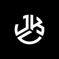 jkv-Buchstaben-Logo-Design auf schwarzem Hintergrund. jkv kreatives Initialen-Buchstaben-Logo-Konzept. jkv Briefgestaltung. vektor