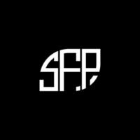 sfp letter design.sfp letter logotyp design på svart bakgrund. sfp kreativa initialer brev logotyp koncept. sfp letter design.sfp letter logotyp design på svart bakgrund. s vektor