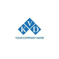 kvd-Buchstaben-Logo-Design auf weißem Hintergrund. kvd kreative Initialen schreiben Logo-Konzept. Kvd-Buchstaben-Design. vektor