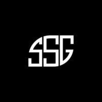 ssg-Buchstaben-Design. ssg-Buchstaben-Logo-Design auf schwarzem Hintergrund. ssg kreative Initialen schreiben Logo-Konzept. ssg-Buchstaben-Design. ssg-Buchstaben-Logo-Design auf schwarzem Hintergrund. s vektor