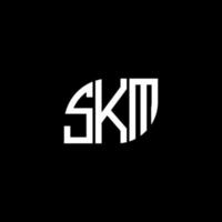 . skm-Buchstaben-Design. skm-Buchstaben-Logo-Design auf schwarzem Hintergrund. skm kreative Initialen schreiben Logo-Konzept. skm-Buchstaben-Design. skm-Buchstaben-Logo-Design auf schwarzem Hintergrund. s vektor