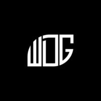 WDG-Brief-Design. WDG-Brief-Logo-Design auf schwarzem Hintergrund. wdg kreative Initialen schreiben Logo-Konzept. WDG-Brief-Design. WDG-Brief-Logo-Design auf schwarzem Hintergrund. w vektor