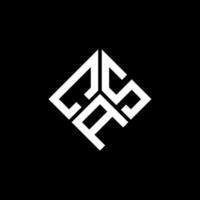 cs-Buchstaben-Logo-Design auf schwarzem Hintergrund. cs kreative Initialen schreiben Logo-Konzept. ca Briefgestaltung. vektor