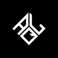 aql brev logotyp design på svart bakgrund. aql kreativa initialer bokstavslogotyp koncept. aql-bokstavsdesign. vektor