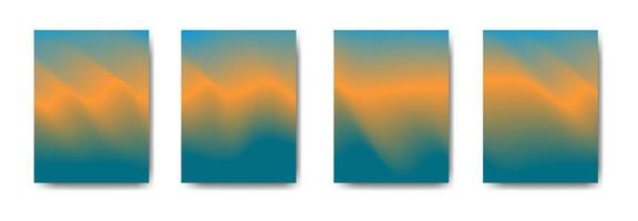 samling av färgglada gradientbakgrundsomslagsblad används för bakgrunder, affischer, banderoller, vektor