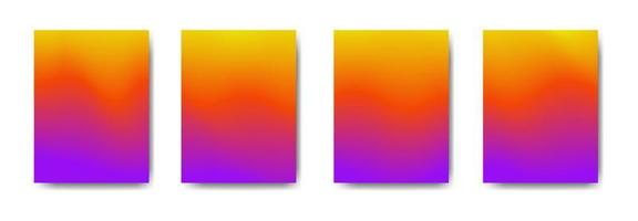 samling av färgglada gradientbakgrundsomslagsblad används för bakgrunder, affischer, banderoller, vektor