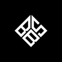 bbs-Buchstaben-Logo-Design auf schwarzem Hintergrund. bbs kreative Initialen schreiben Logo-Konzept. bbs Briefgestaltung. vektor