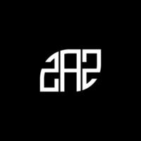 zaz brev logotyp design på svart bakgrund. zaz kreativa initialer brev logotyp koncept. zaz bokstavsdesign. vektor