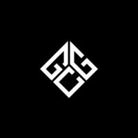gcg-Buchstaben-Logo-Design auf schwarzem Hintergrund. gcg kreatives Initialen-Buchstaben-Logo-Konzept. GCG-Briefgestaltung. vektor