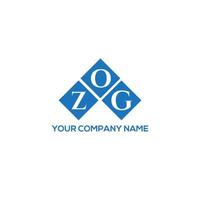 zog brev logotyp design på vit bakgrund. zog kreativa initialer brev logotyp koncept. zog bokstav design. vektor