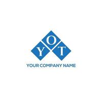 yot brev logotyp design på vit bakgrund. Yot kreativa initialer brev logotyp koncept. yot bokstavsdesign. vektor