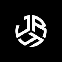 jry brev logotyp design på svart bakgrund. jry kreativa initialer brev logotyp koncept. jry bokstavsdesign. vektor