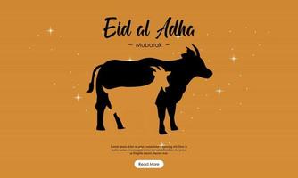 eid al adha mubarak islamisches festival social media banner vorlage