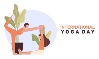 platt design kvinnors meditation pose yoga illustration vektor