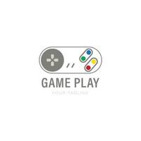 Game-Pad-Logo-Icon-Design-Vektor-Illustration. vektor