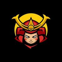 Samurai-Sport-Logo-Vorlagen vektor