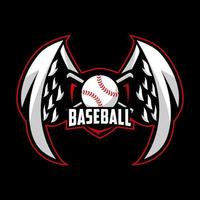 baseball team sport logotyp design vektor