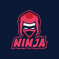 ninja maskot logotyp mallar vektor
