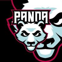 panda esports logotypmallar vektor