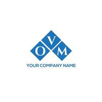 . ovm kreative Initialen schreiben Logo-Konzept. ovm-Brief-Design. ovm-Brief-Logo-Design auf weißem Hintergrund. ovm kreative Initialen schreiben Logo-Konzept. ovm Briefgestaltung. vektor