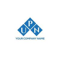 upn kreative Initialen schreiben Logo-Konzept. Upn-Brief-Design.Upn-Brief-Logo-Design auf weißem Hintergrund. upn kreative Initialen schreiben Logo-Konzept. Upn Briefgestaltung. vektor