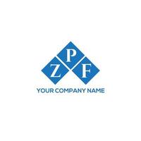 zpf brev logotyp design på vit bakgrund. zpf kreativa initialer brev logotyp koncept. zpf bokstavsdesign. vektor