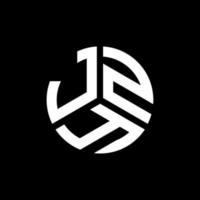jzy-Buchstaben-Logo-Design auf schwarzem Hintergrund. jzy kreative Initialen schreiben Logo-Konzept. jzy Briefgestaltung. vektor