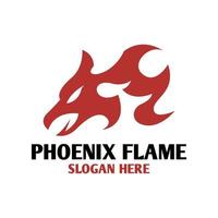 phoenix flame logotyp mallar vektor