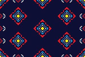 geometrisches Design Muster Stoff ethnisch orientalisch traditionell nahtlos für Stickstil, Vorhang, Hintergrund, Teppich, Tapete, Stoff, Verpackung, Batik, Stoff, Vektorillustration. vektor