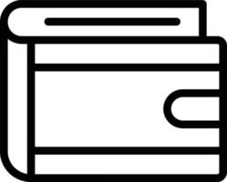 Brieftasche-Vektor-Icon-Design-Illustration vektor