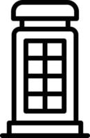 telefonkiosk vektor ikon design illustration