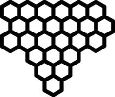 Honigwaben-Vektor-Icon-Design-Illustration vektor