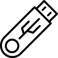 USB-Vektor-Icon-Design-Illustration vektor