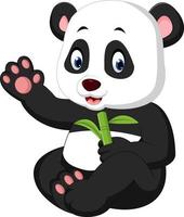 Baby-Panda-Cartoon vektor